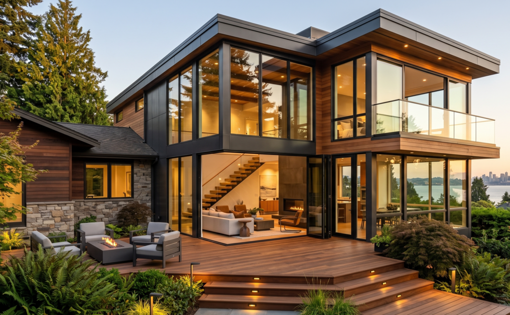 Premium custom room addition services showing a seamless modern home extension project.